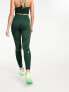 Hummel stretch legging with side panel in dark green