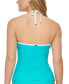 Фото #3 товара Calvin Klein 300739 Women's V-Wire Bandeau Halter Tankini Top Size Medium