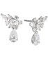 ფოტო #1 პროდუქტის Silver-Tone Crystal Pear Drop Earrings, Created for Macy's