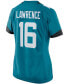 Фото #4 товара Women's Trevor Lawrence Teal Jacksonville Jaguars 2021 NFL Draft First Round Pick Game Jersey