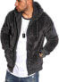 Фото #1 товара behype. 40-MSPHU Men's Hoodie Teddy Fur Sweat Jacket with Hood Soft Fleece Jacket