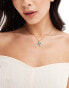 Фото #4 товара Petit Moments aurelio stainless steel necklace with turquoise cross pendant in gold