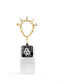 ფოტო #4 პროდუქტის Women's Gold-Tone Alloy Charm Chain Link Wrist Strap designed for Smart Phones