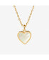 ფოტო #8 პროდუქტის Gold Heart Necklace - Laure Mother of Pearl