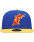 Фото #2 товара Men's Royal, Yellow Distressed Florida Marlins Cooperstown Collection Empire 59FIFTY Fitted Hat