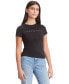 ფოტო #1 პროდუქტის Women's Cotton Slim-Fit Tonal-Logo T-Shirt