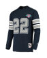 Фото #3 товара Men's Emmitt Smith Navy Dallas Cowboys Throwback Retired Player Name and Number Long Sleeve Top