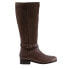Trotters Larkin T1968-293 Womens Brown Wide Leather Zipper Knee High Boots 6