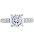 ფოტო #3 პროდუქტის IGI Certified Lab Grown Diamond Engagement Ring (3 ct. t.w.) in 14k White Gold or 14k Gold & White Gold