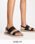 Фото #1 товара RAID Wide Fit Margot espadrille sandals in black