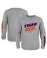 ფოტო #1 პროდუქტის Big Boys Heather Gray Clemson Tigers 2-Hit For My Team Long Sleeve T-shirt