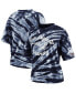 Women's Navy New England Patriots Tie-Dye T-Shirt