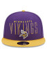 Men's Purple, Gold Minnesota Vikings Headline 9FIFTY Snapback Hat