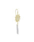 ფოტო #3 პროდუქტის Aurora Borealis or Aqua Quartz 14K Gold Plated Sun Drop Earrings