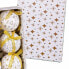 Фото #2 товара Ёлочные шарики Белый Позолоченный бумага Polyfoam 7,5 x 7,5 x 7,5 cm (6 штук)