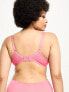 Фото #7 товара Ivory Rose Curve high apex sheer heart mesh bra in pink