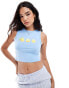 Фото #1 товара ASOS DESIGN tank top with sliced lemon graphic in baby blue