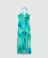 ფოტო #6 პროდუქტის Women's Printed Halter Gown