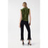 Фото #2 товара Блузка без рукавов SALSA JEANS High Neck Velvet Top Green - Женская Одежда - Блузки и кофточки