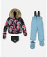 Baby Girls Baby Two Piece Baby Snowsuit Air Blue Printed Roses - Infant|Toddler