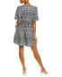 Madewell Poplin V-Neck Bubble-Sleeve Mini Dress Women's Blue 0