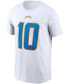 Фото #3 товара Men's Justin Herbert White Los Angeles Chargers Name and Number T-shirt