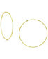 ფოტო #1 პროდუქტის Polished Wire Extra-Large Hoop Earrings, 80mm, Created for Macy's