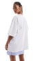 Фото #3 товара ASOS DESIGN oversized t-shirt with malibu beach graphic in white