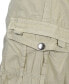 Men's Vintage-Like Cotton Cargo Belted Shorts, Pack of 2