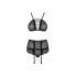 Underwear Set Obsessive Basitta Black S/M