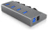 Фото #6 товара ICY BOX IB-HUB1405 - USB 3.2 Gen 1 (3.1 Gen 1) Type-B - USB 3.2 Gen 1 (3.1 Gen 1) Type-A - 5000 Mbit/s - Anthracite - Aluminium - Activity - Power