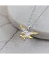 Polished Yellow IP-plated Eagle Pendant Ball Chain Necklace