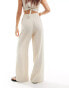 Фото #6 товара Reclaimed Vintage mensy wide leg trouser in linen look