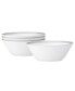 Whiteridge Platinum Set Of 4 Fruit Bowls, 5", 6 Oz.