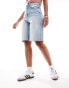 Miss Selfridge denim jort in light blue wash VERWASCHENES HELLBLAU, 32 - фото #3