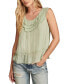 Women's Ruffled Chiffon Sleeveless Top