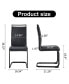 Black Table & Chair Set: Tempered Glass Table, 4 Leather Chairs
