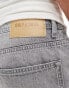 ONLY & SONS regular fit distressed denim shorts in washed grey