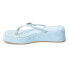 COCONUTS by Matisse Owen Platform Thongs Womens Blue Casual Sandals OWEN-611