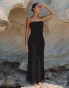 Фото #2 товара 4th & Reckless x Luana Barron emily crochet maxi bandeau beach dress in black