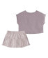 Фото #2 товара Костюм для малышей Adidas, Топ без рукавов для девочек и юбка с принтом, 2 шт.