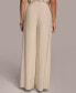 ფოტო #2 პროდუქტის Women's Flat Front Wide-Leg Pants