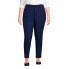 ფოტო #2 პროდუქტის Plus Size High Rise Bi Stretch Pintuck Pencil Ankle Pants