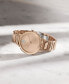 ფოტო #4 პროდუქტის Women's Bold Evolution 2.0 Swiss Quartz Ionic Plated Carnation Gold-Tone Steel Watch 34mm