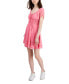 Фото #1 товара Self-Esteem Juniors' Short-Sleeve Peasant Mini Dress