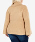 Plus Size Dani Button Cape Sweater