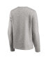 ფოტო #5 პროდუქტის Women's Heathered Gray Kansas City Royals Crew Pullover Sweater