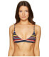 Stella McCartney 261077 Women Stripe Scooped Triangle Top Swimwear Size Small