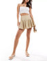 Фото #2 товара ASOS DESIGN dropped waist cotton mini skirt in khaki