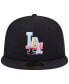 Фото #3 товара Men's Black Los Angeles Dodgers Multi-Color Pack 59FIFTY Fitted Hat